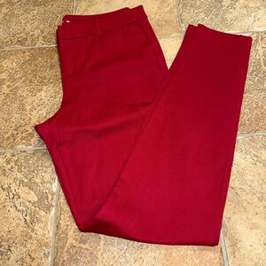 Old Navy Red Straight Tall Leg Pixie Pants